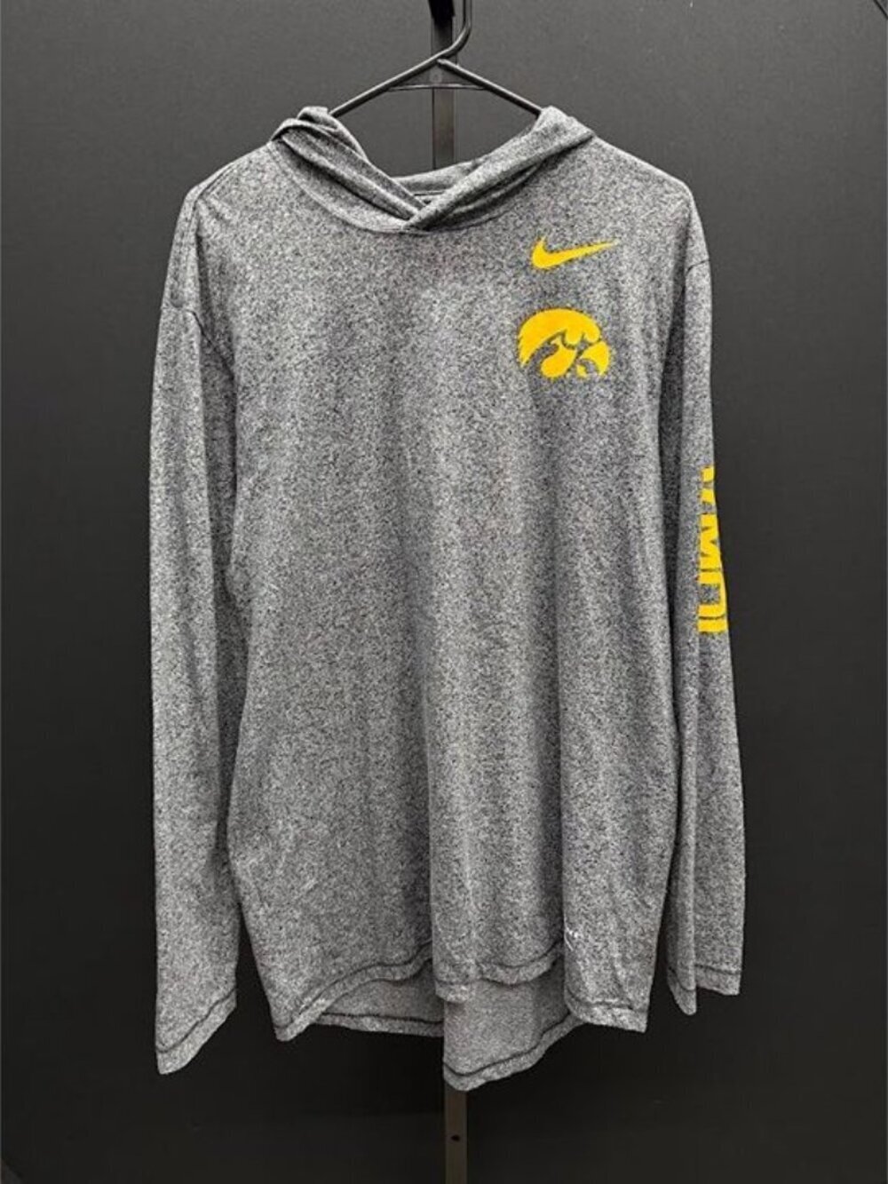 Nike Iowa Hawkeyes Grey Activewear Hoodie